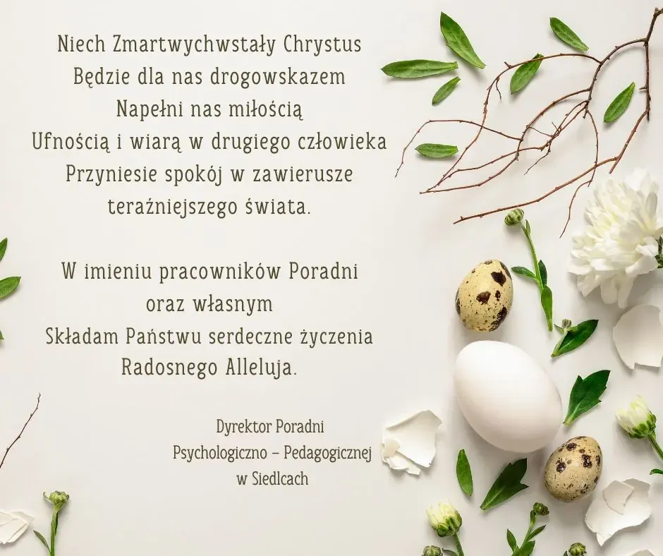 Karta z Życzeniami wielkanocnymi